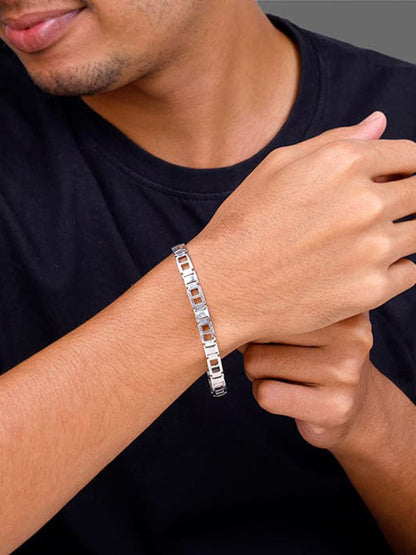 Silver Primera Bracelet For Him