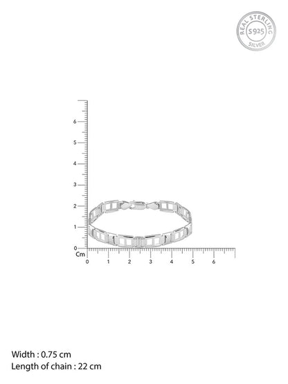 Silver Primera Bracelet For Him