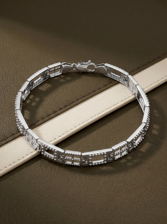 Silver Supremo Bracelet For Him