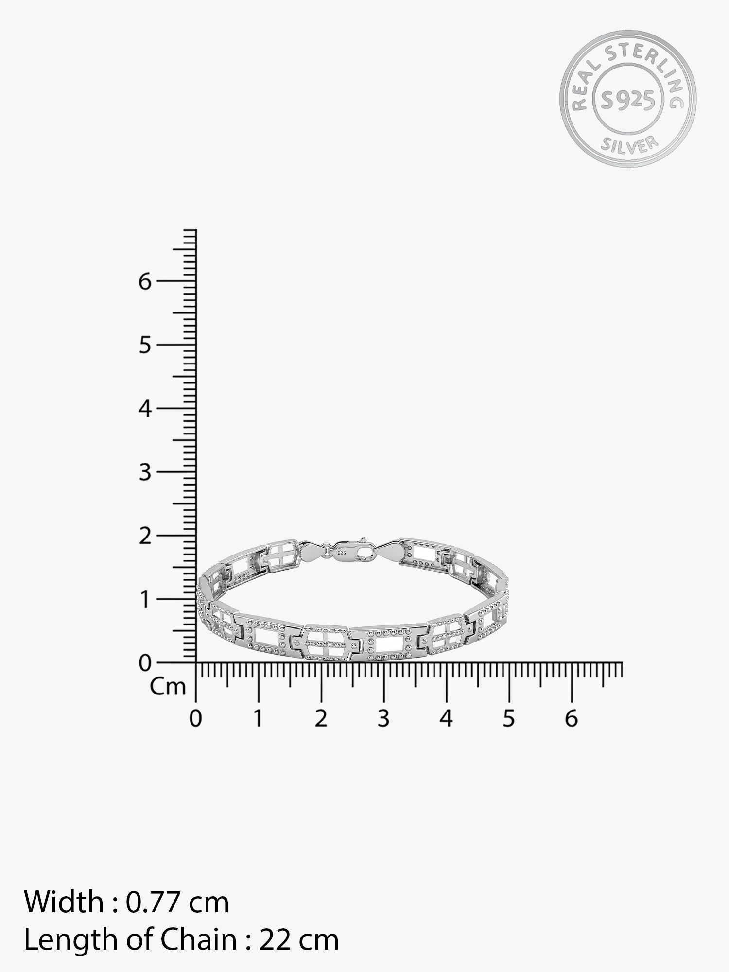 Silver Supremo Bracelet For Him