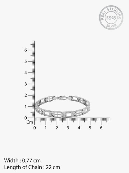 Silver Supremo Bracelet For Him
