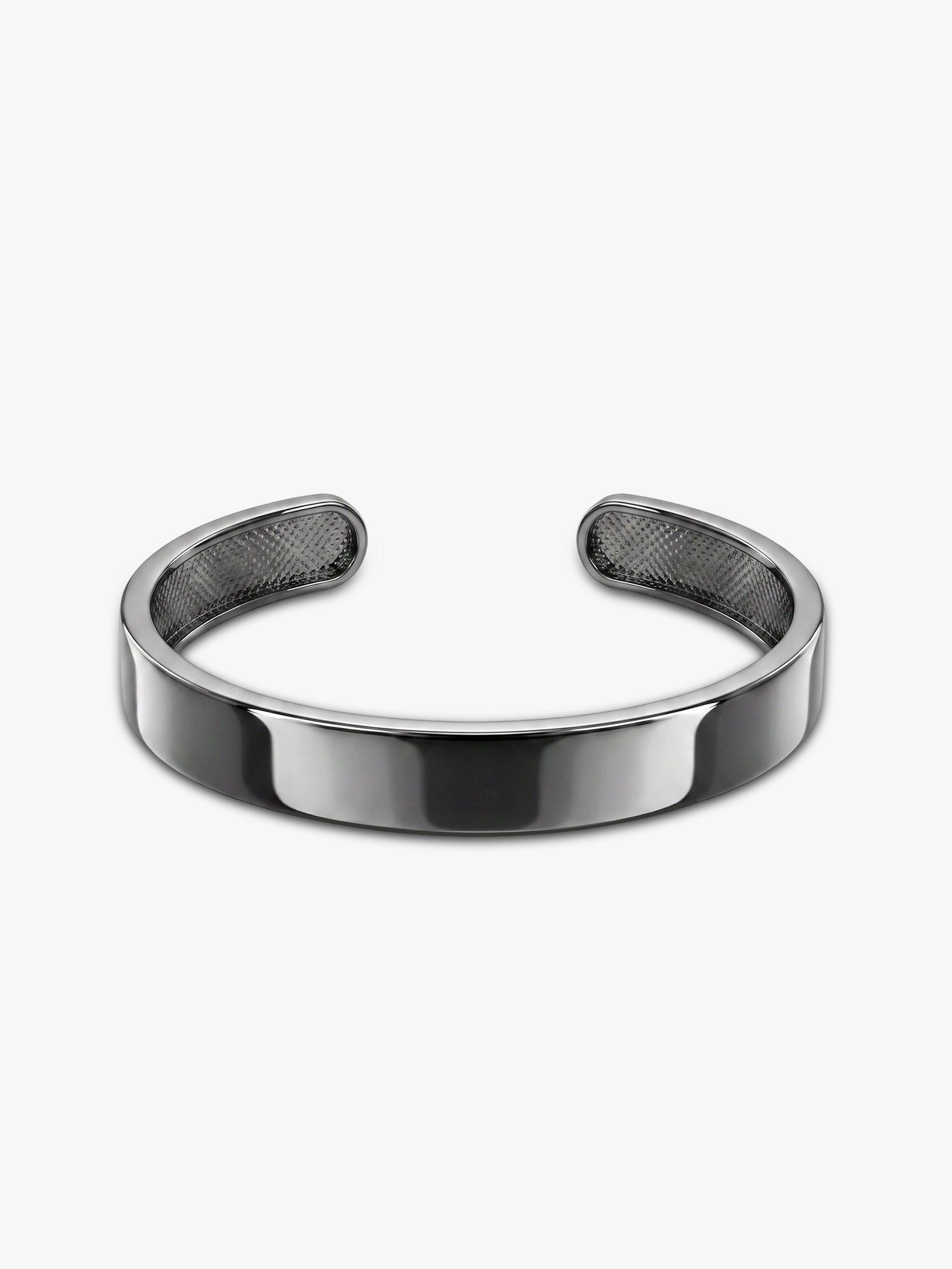 Black Rhodium Gladiator Half Kada For Him