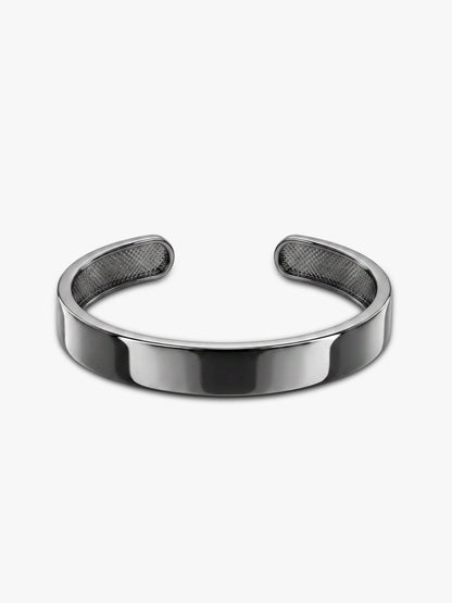 Black Rhodium Gladiator Half Kada For Him