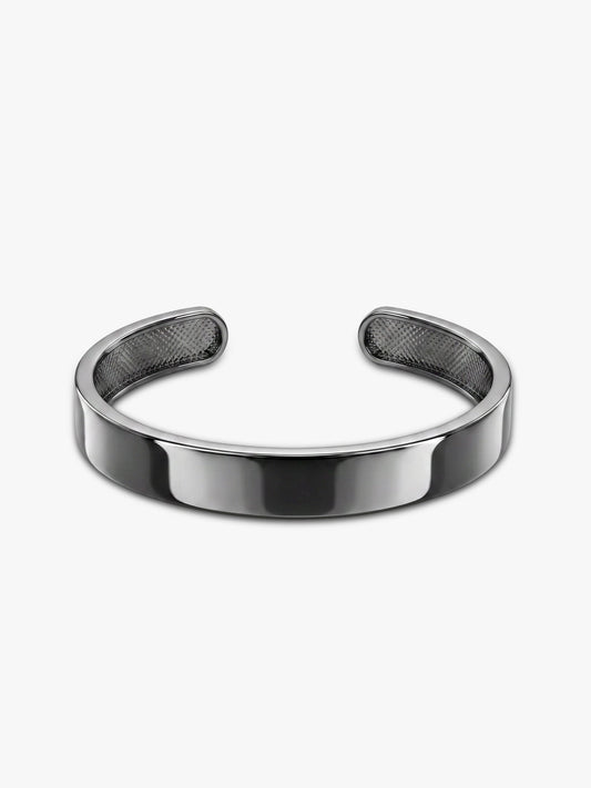 Black Rhodium Gladiator Half Kada For Him