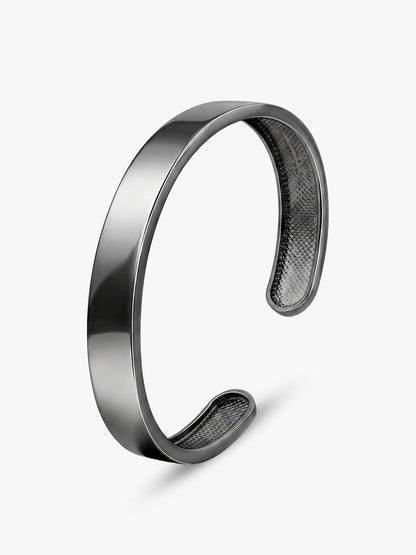 Black Rhodium Gladiator Half Kada For Him