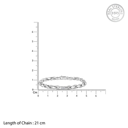 Silver Dude's Delight Bracelet For Him