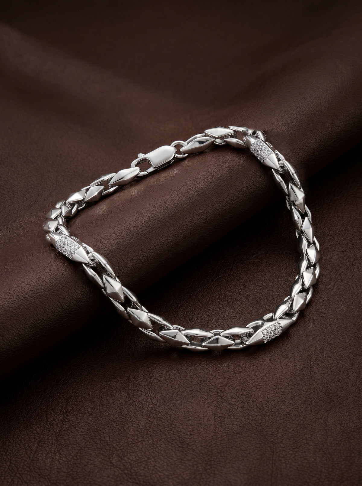 Silver Dude's Delight Bracelet For Him