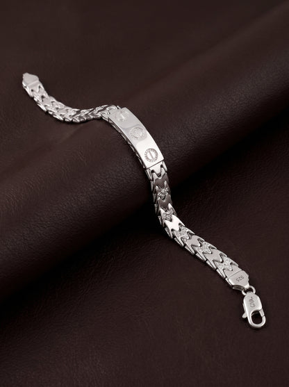Silver Independent Thinker Bracelet For Him