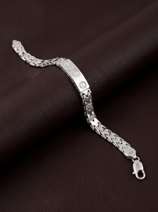 Silver Independent Thinker Bracelet For Him
