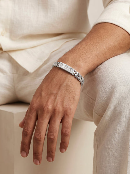 Silver Independent Thinker Bracelet For Him