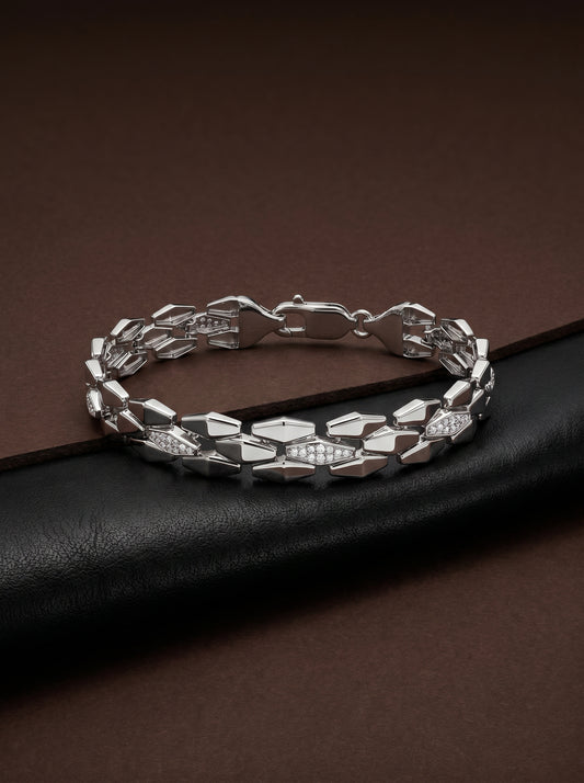 Silver Intellectual Bracelet For Him