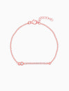 Rose Gold Zircon Minimal Bracelet