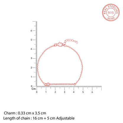 Rose Gold Zircon Minimal Bracelet