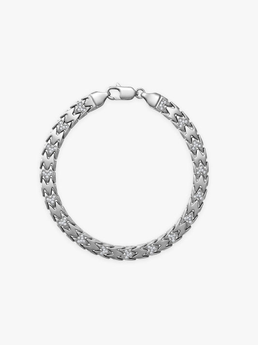 Aditya Roy Kapur Silver Fearless Bracelet For Him