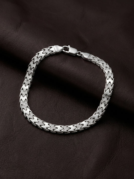 Aditya Roy Kapur Silver Fearless Bracelet For Him
