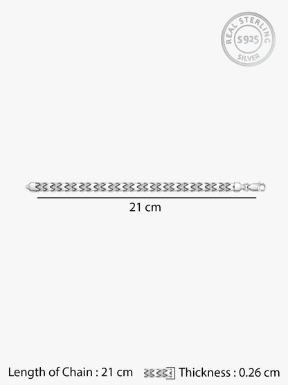 Aditya Roy Kapur Silver Fearless Bracelet For Him