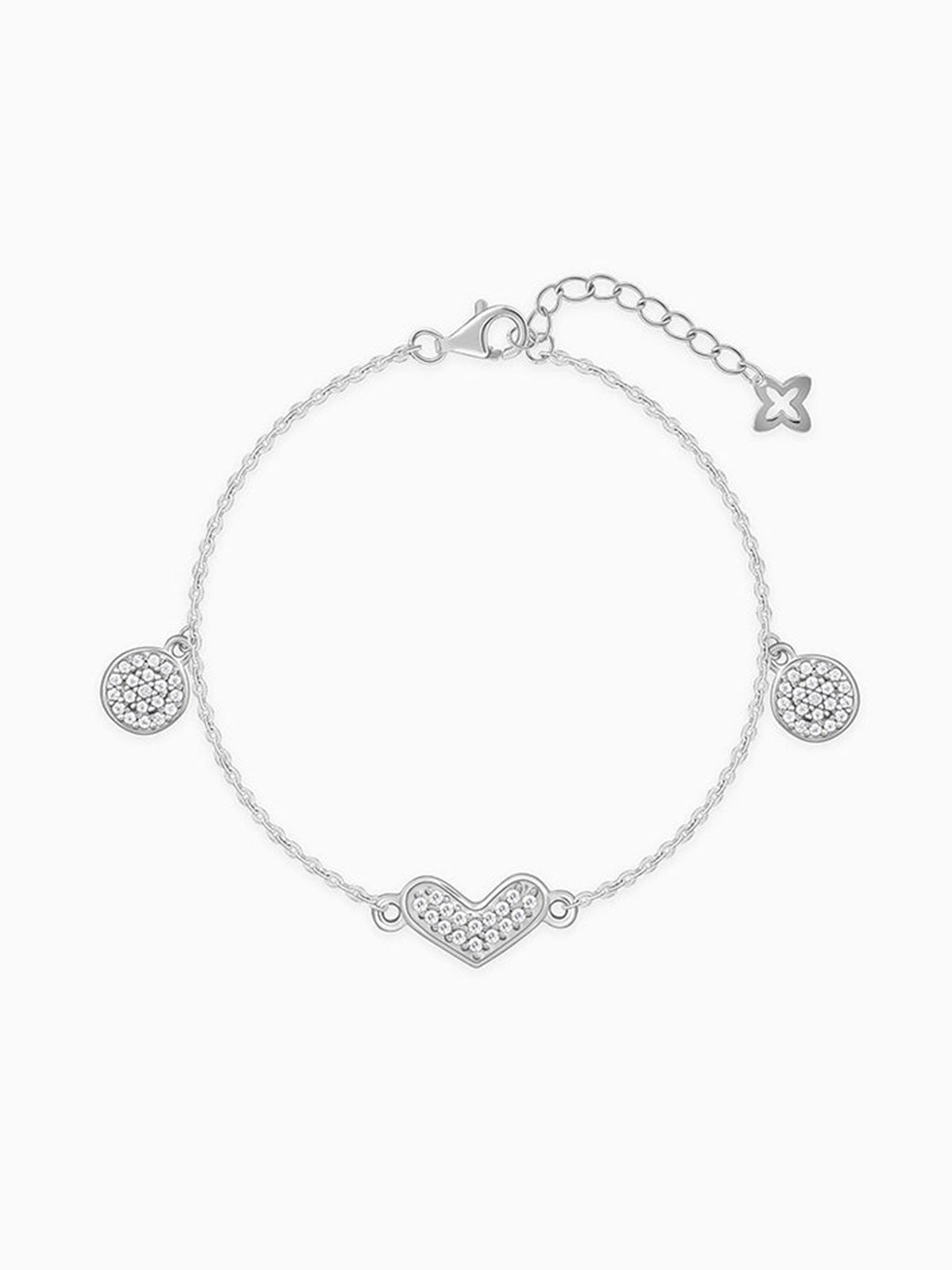 Silver Heartfelt Love Bracelet