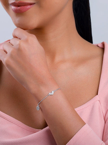 Silver Heartfelt Love Bracelet