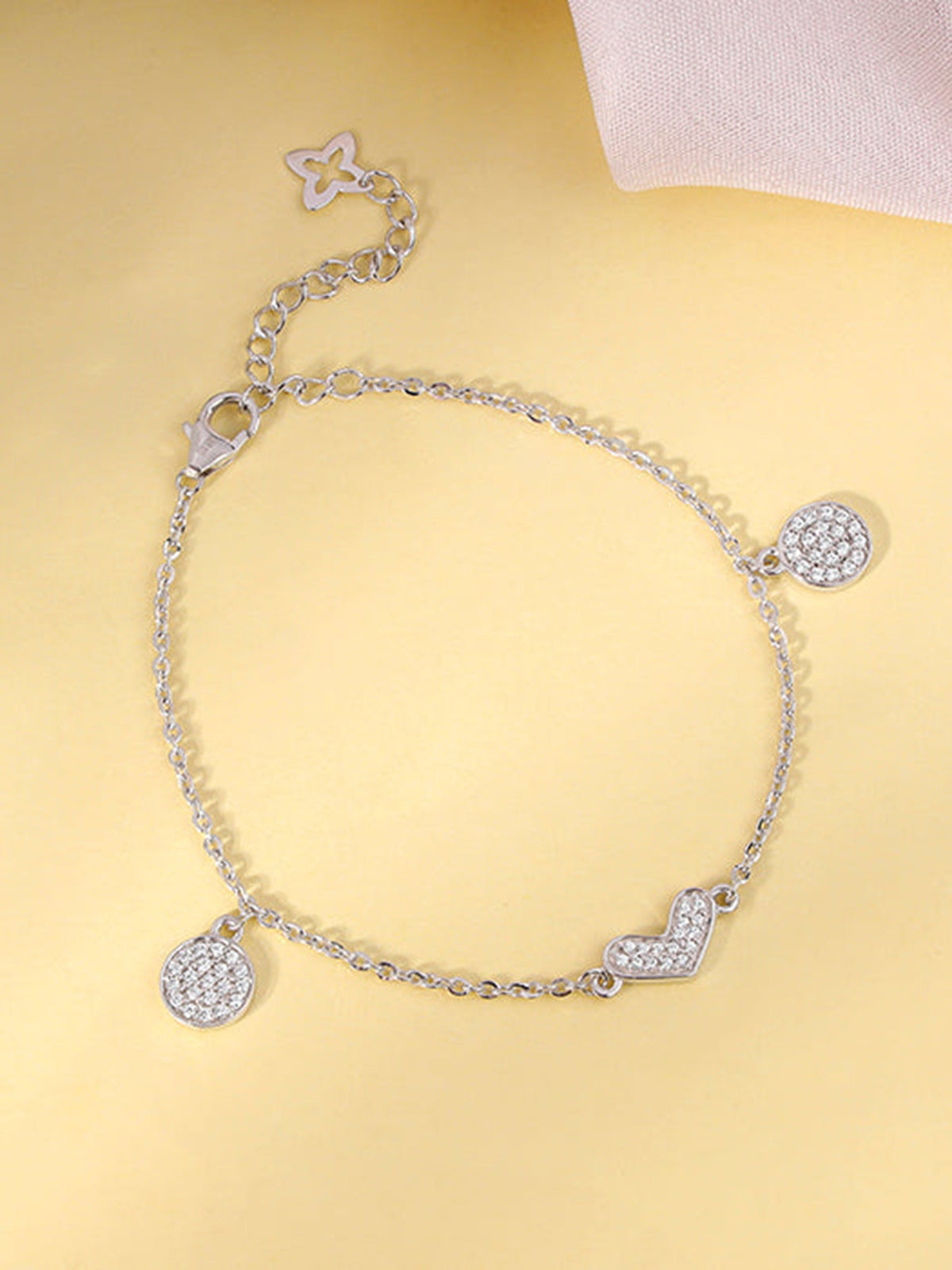 Silver Heartfelt Love Bracelet