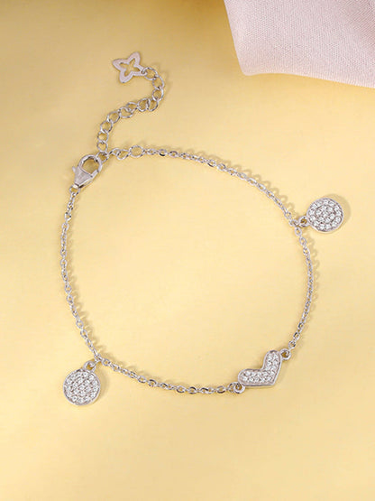 Silver Heartfelt Love Bracelet