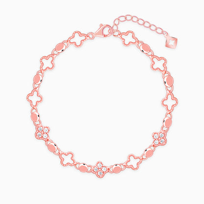 Rose Gold Clover Bracelet