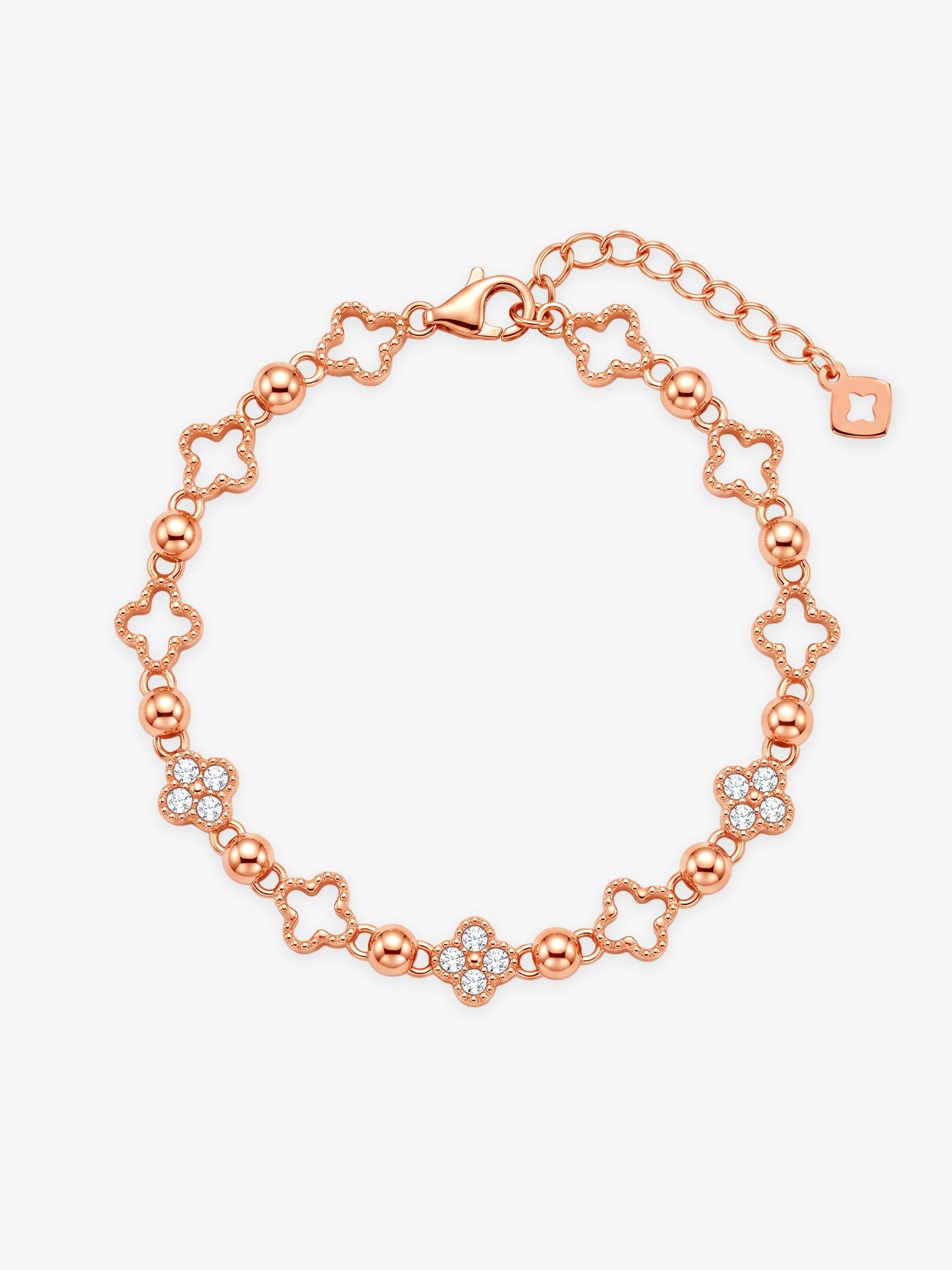 Rose Gold Clover Bracelet