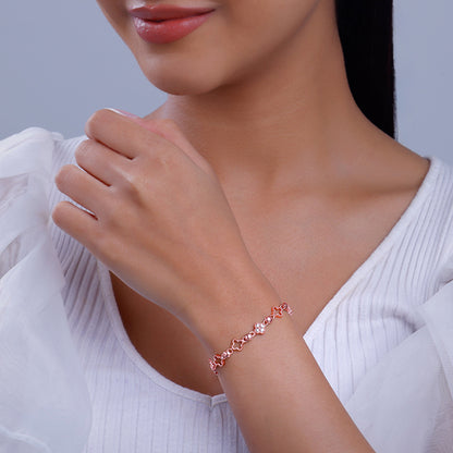 Rose Gold Clover Bracelet