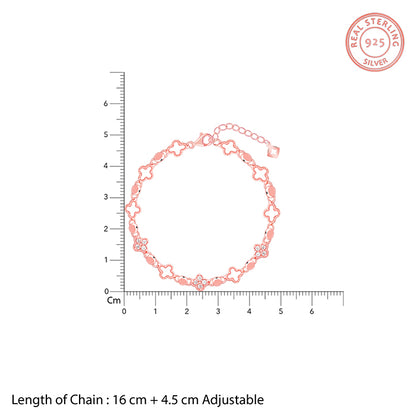 Rose Gold Clover Bracelet