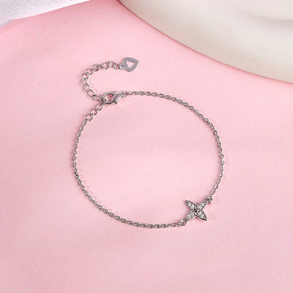 Silver May Flower Bracelet