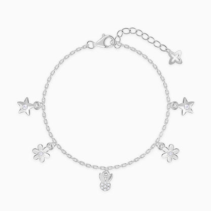 Silver Fascinating Star Bracelet