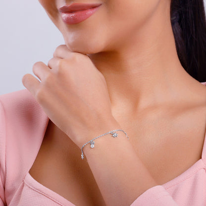 Silver Fascinating Star Bracelet