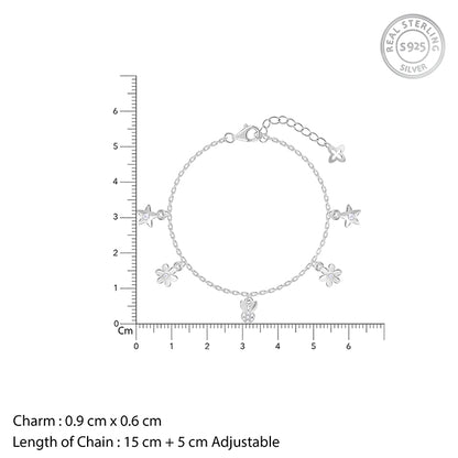 Silver Fascinating Star Bracelet- Silver Bracelet For Women