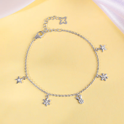 Silver Fascinating Star Bracelet