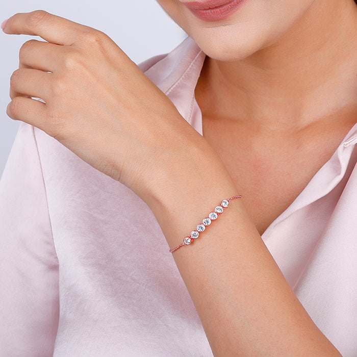 Rose Gold Bubble Bracelet - view 3