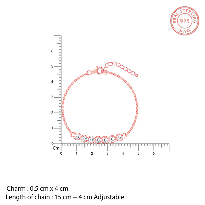 Rose Gold Bubble Bracelet - view 4