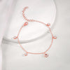 Anushka Sharma Rose Gold Flower Charm Bracelet
