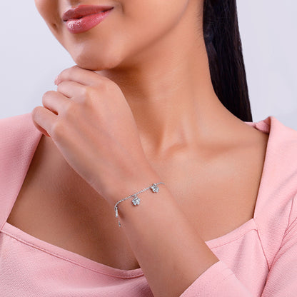 Silver Elegant Butterfly Bracelet