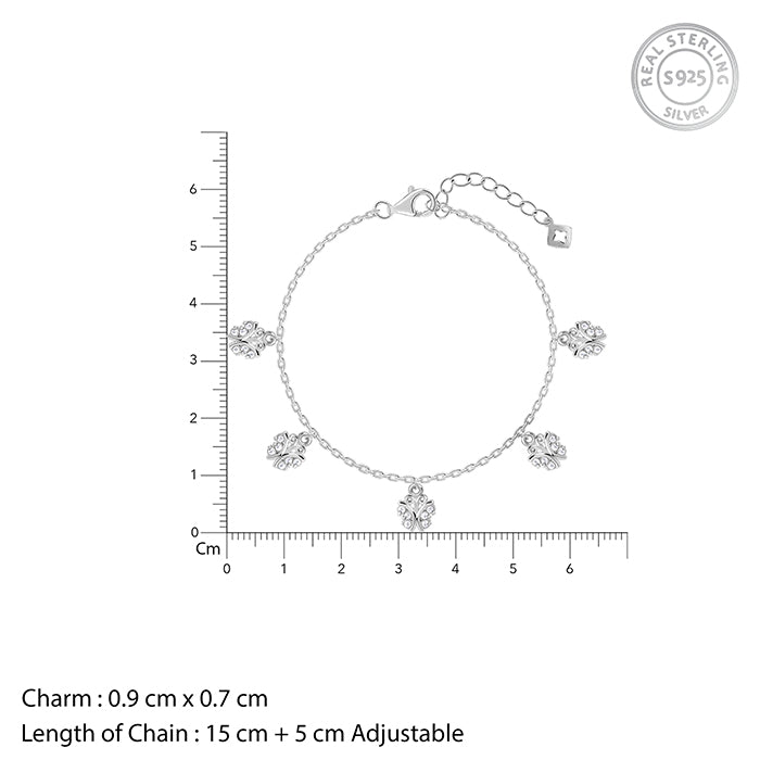 Silver Elegant Butterfly Bracelet- Silver Bracelet For Women