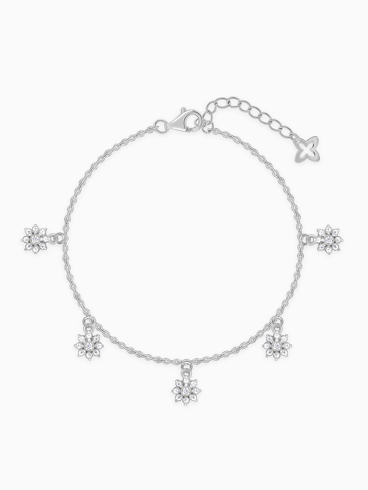 Silver Flower Of Youth Bracelet