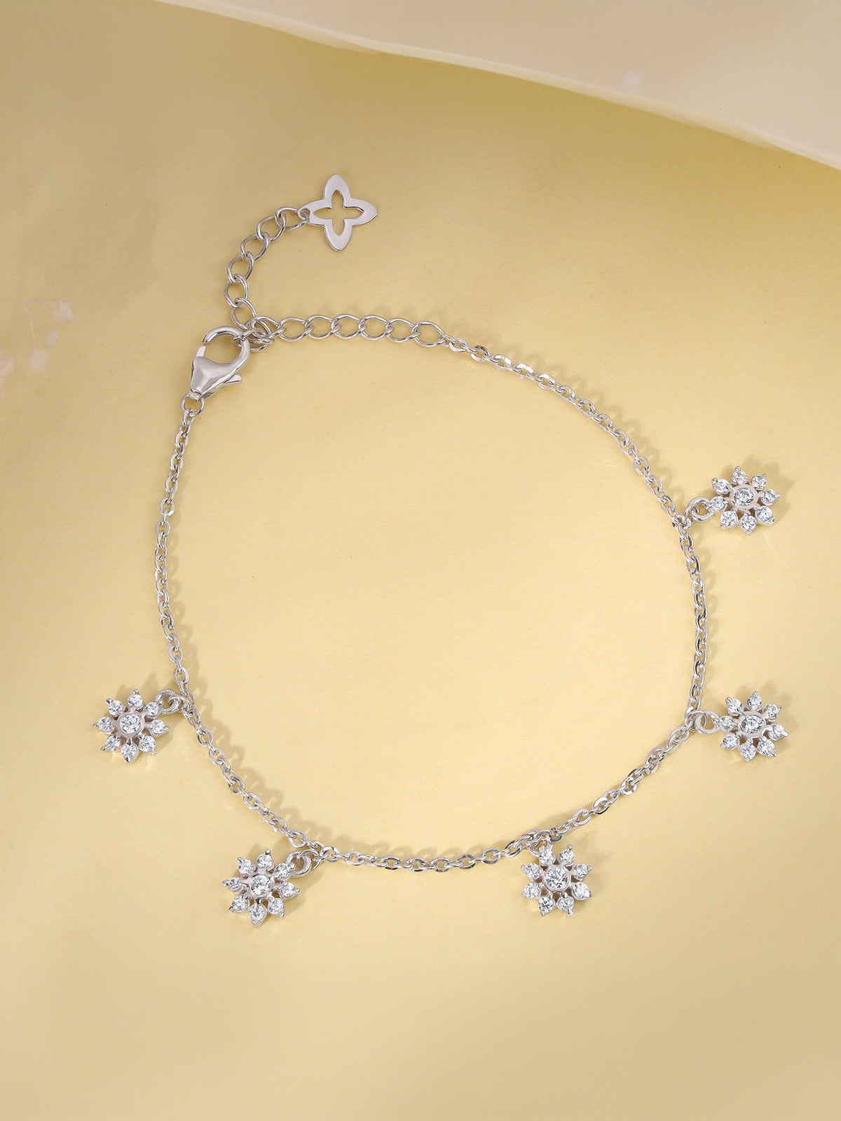 Silver Flower Of Youth Bracelet