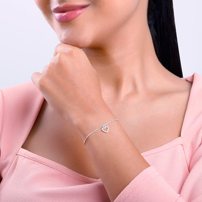 Silver Sweetheart Bracelet