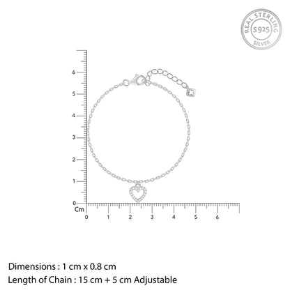 Silver Sweetheart Bracelet- Silver Bracelet For Women