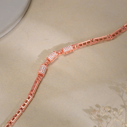 Rose Gold Gridlock Bracelet