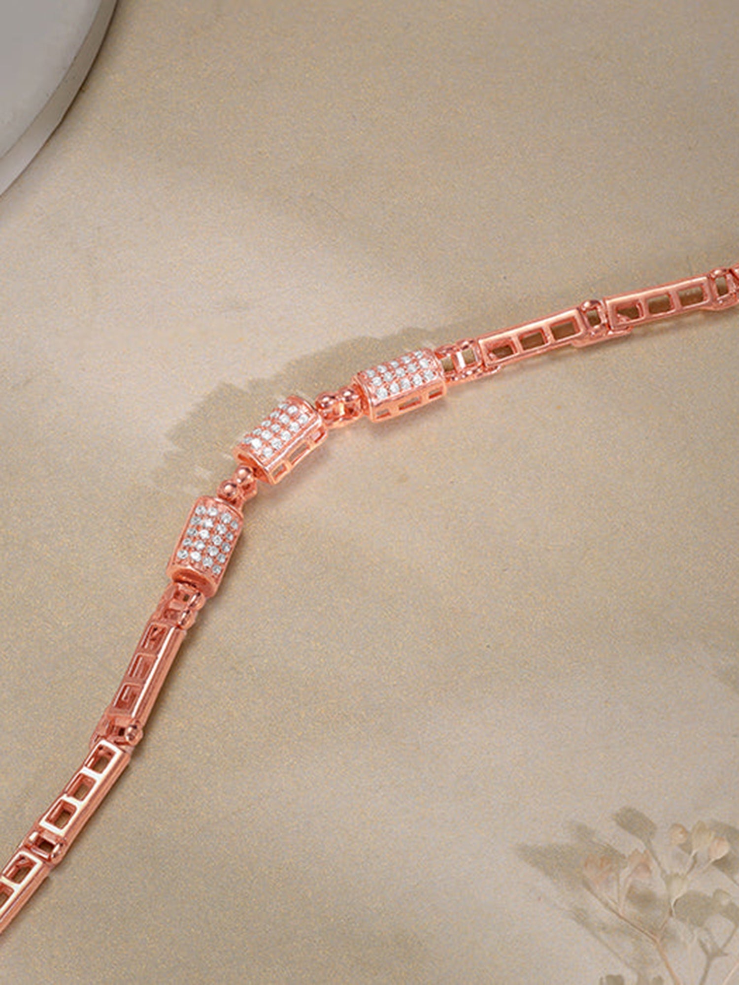 Rose Gold Gridlock Bracelet