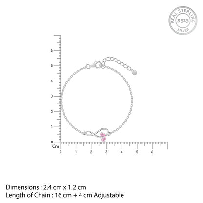 Silver Blush of Love Bracelet