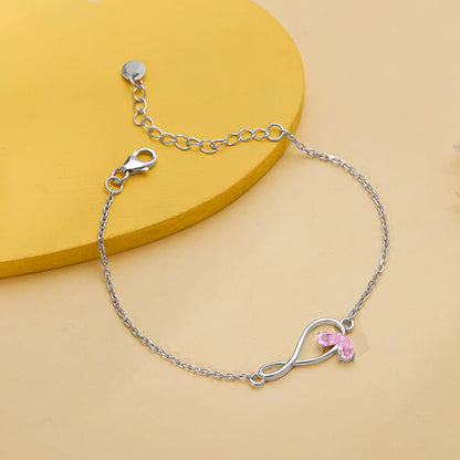 Silver Blush of Love Bracelet