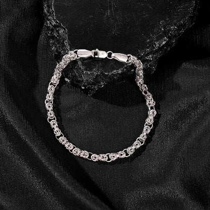 Silver Lustreline Bracelet For Him