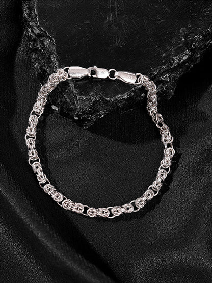 Silver Lustreline Bracelet For Him