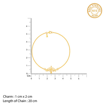 Golden Classic Jai Shree Ram Bracelet Rakhi