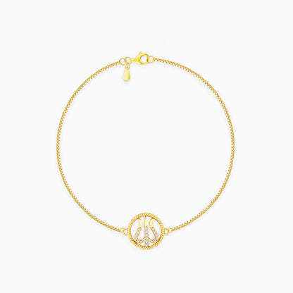 Golden Trishula Bracelet Rakhi